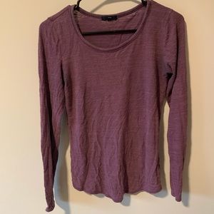 Purple long sleeve top